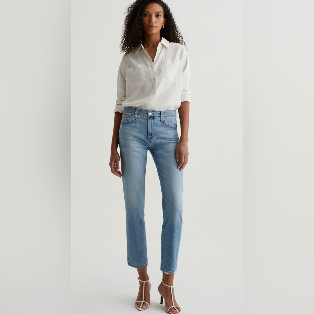 AG Mid-Rise Ex-Boyfriend Jeans